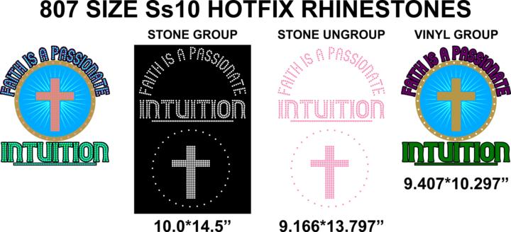 💎 NEW RHINESTONE DESIGN RELEASE – FAITH IS A PASSIONATE INTUITION ✝️