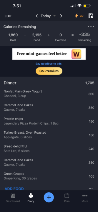 Day 49 of the cut (New Year’s Eve)