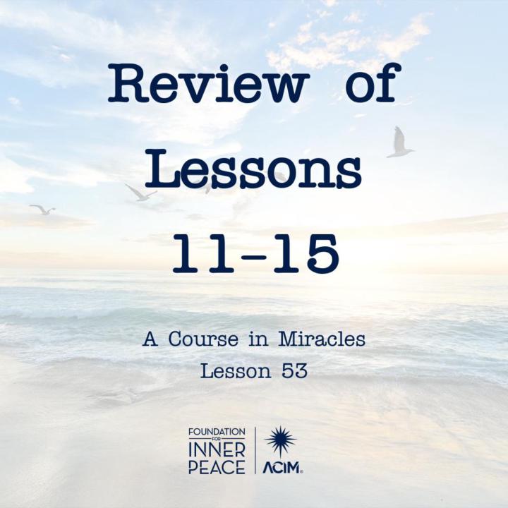 ACIM - Lesson 53