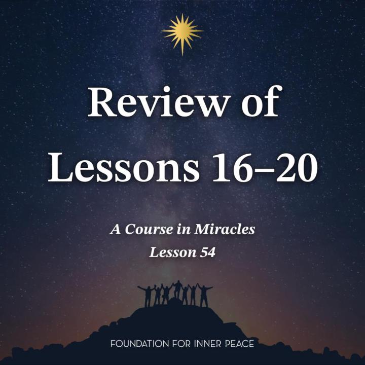 ACIM - Lesson 54