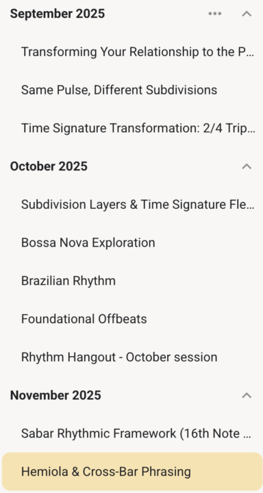 Rhythm Workout Recap + Rhythm Hang Wednesday