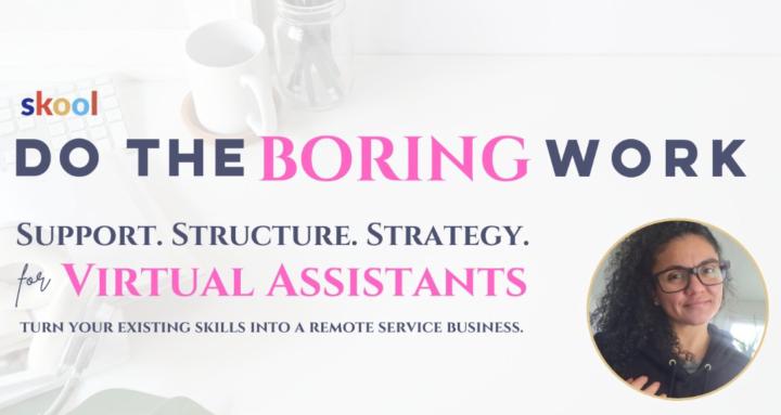 Do the Boring Work