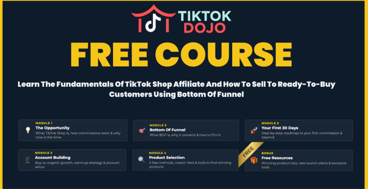 Tiktok Dojo Free Course