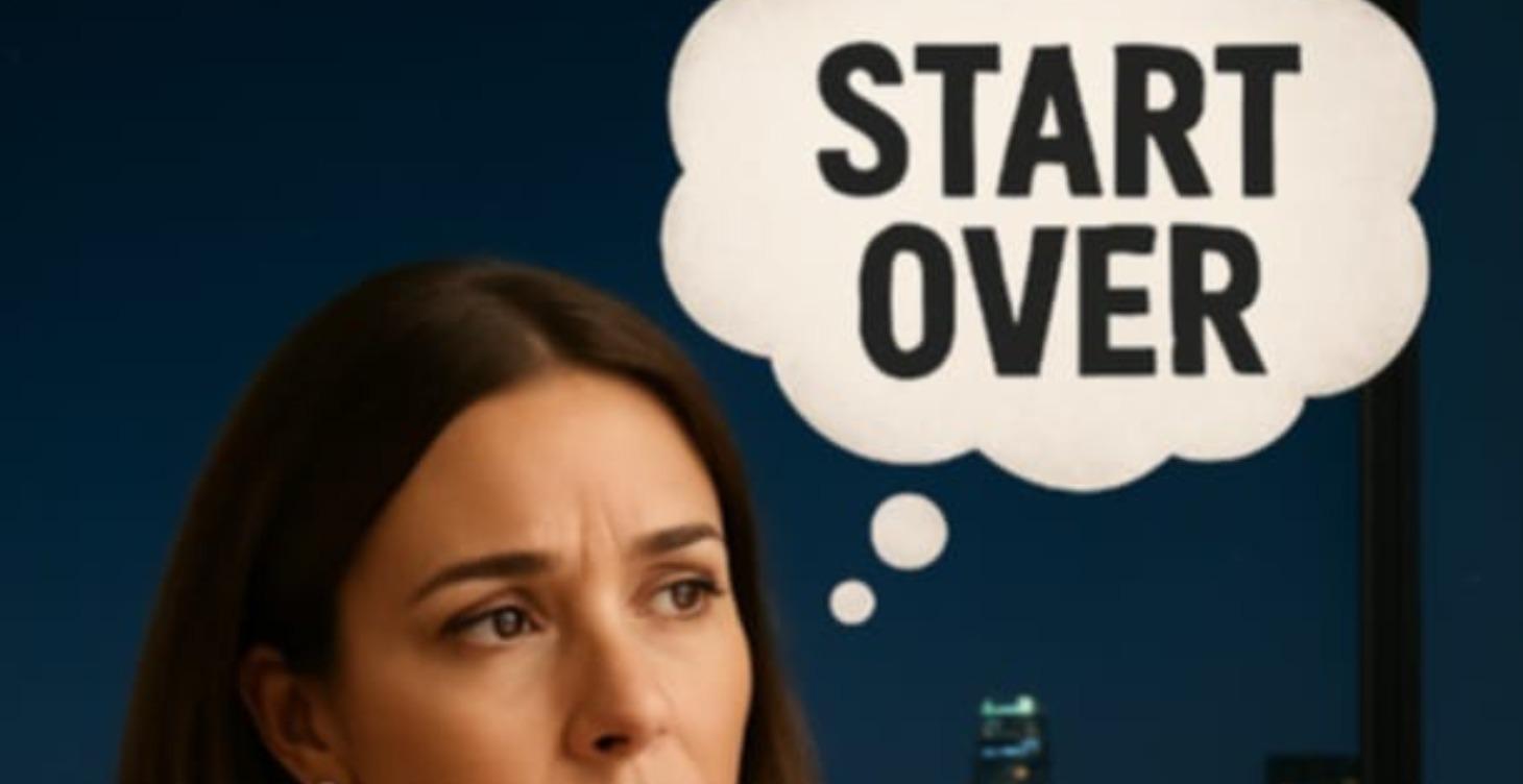 Starting over, a new beginning