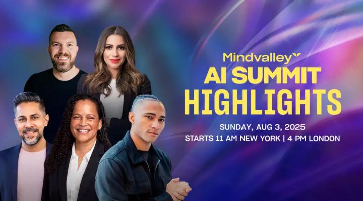 MindValley AI Summit Highlights Today at 1:00 pm EST