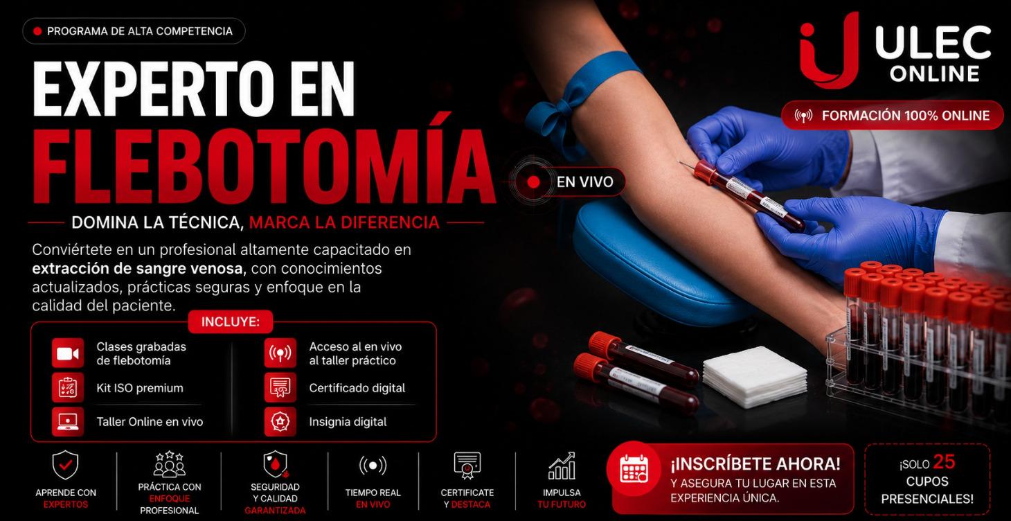 💉 Conviértete en Experto en Flebotomia