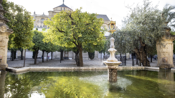 The Fountain of Santa María — Patio de los Naranjos