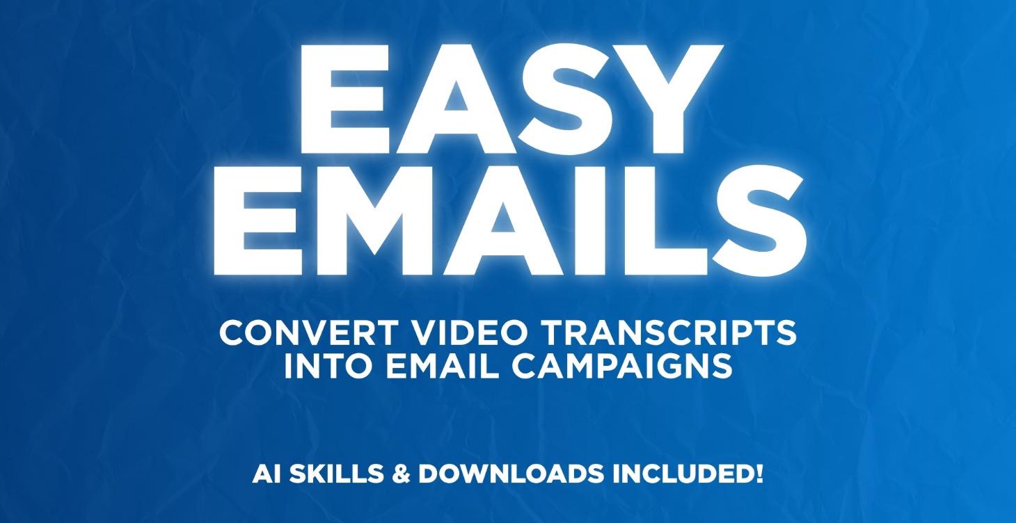 Easy Emails: Convert Videos Into Emails With AI