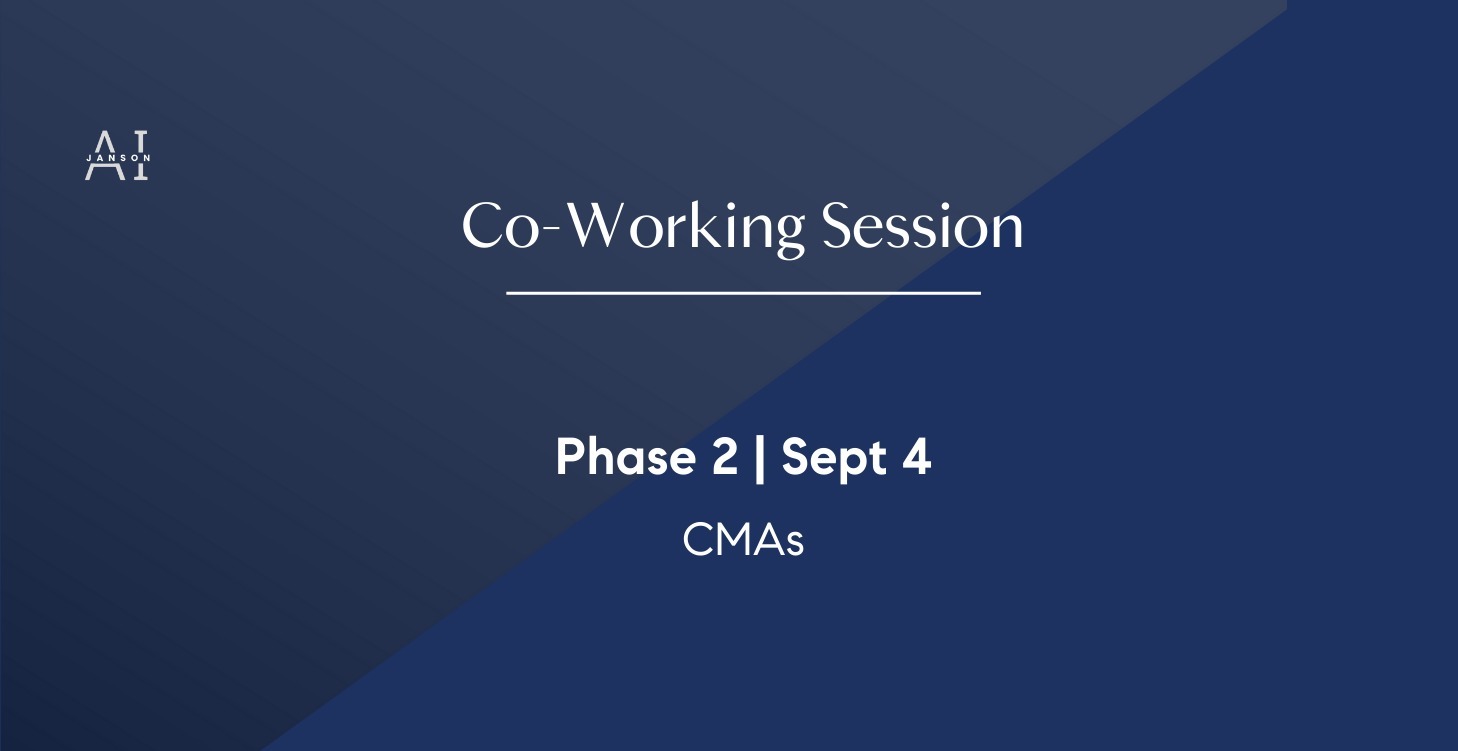 Phase 2 - Co-working CMAs
