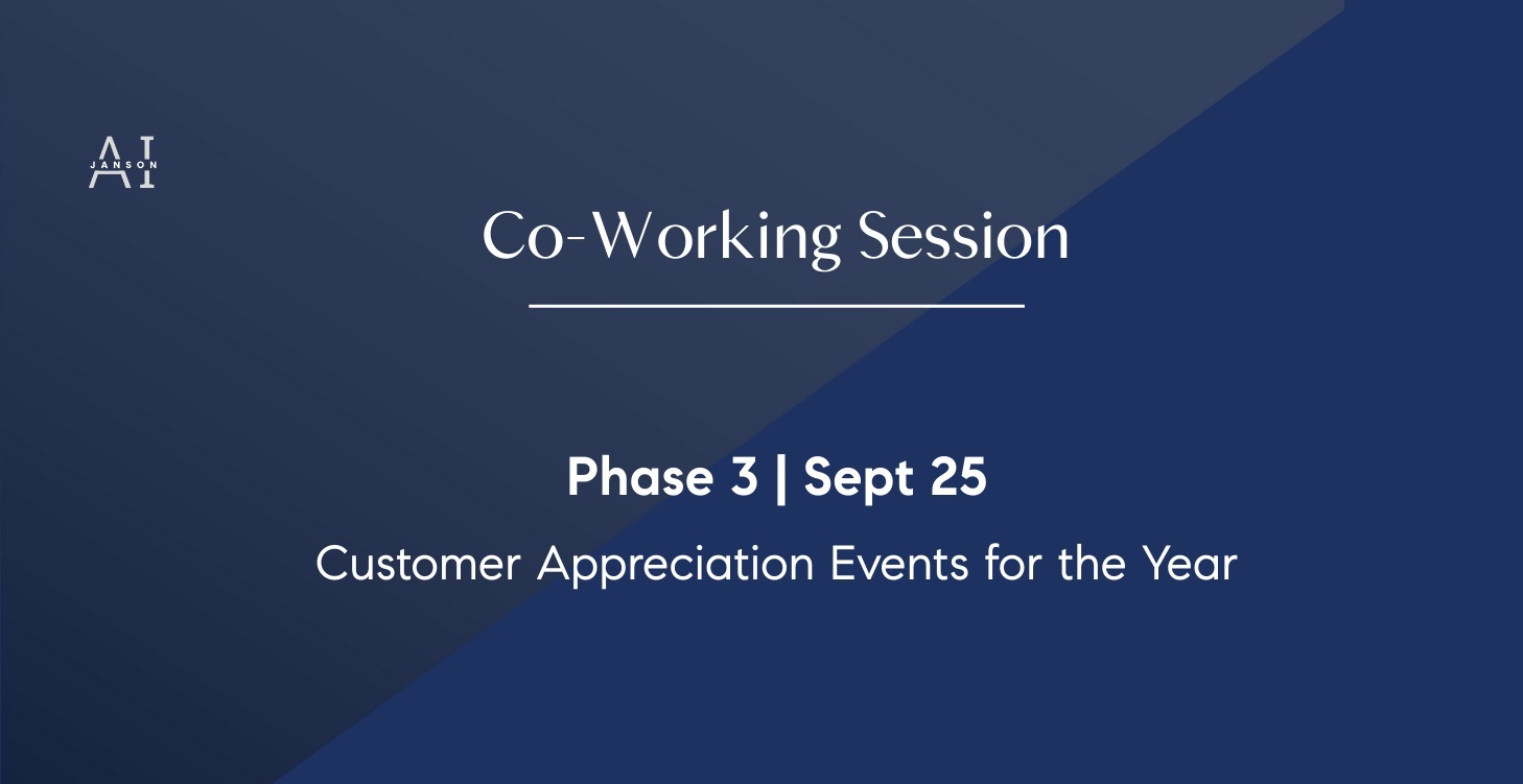 Phase 3 - Client Appreciation Events