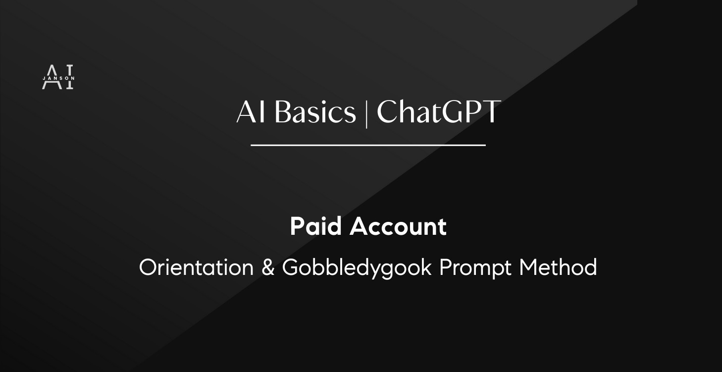 ChatGPT - Paid Version Orientation