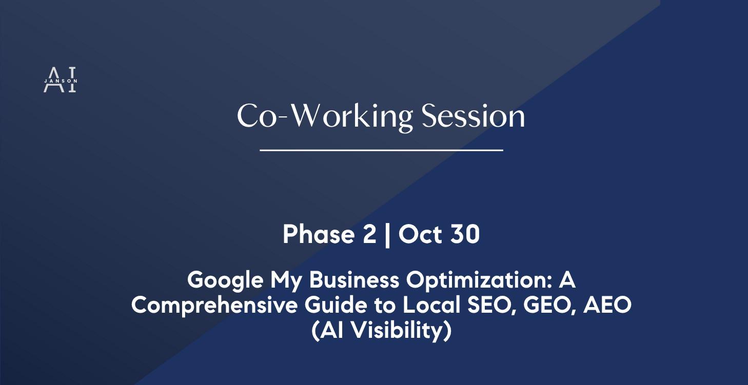 P2 -  GMB Optimization plus SEO, GEO, AEO