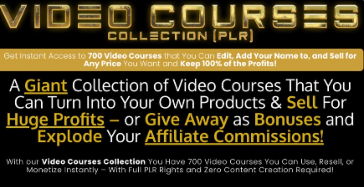 Video Course Collection - with MRR and PLR
