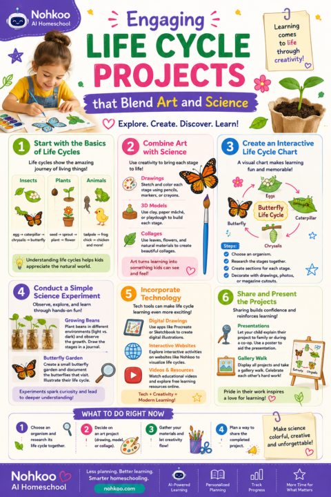 Engaging Life Cycle Projects that Blend Art and Science 🦋🎨🌱