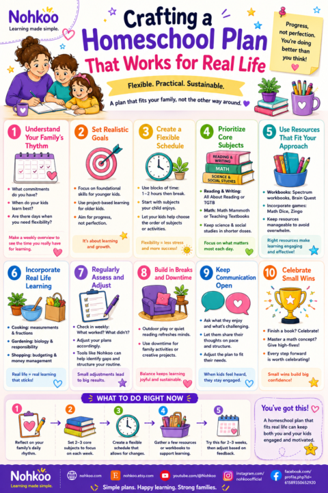 Crafting a Homeschool Plan That Works for Real Life 📚✨