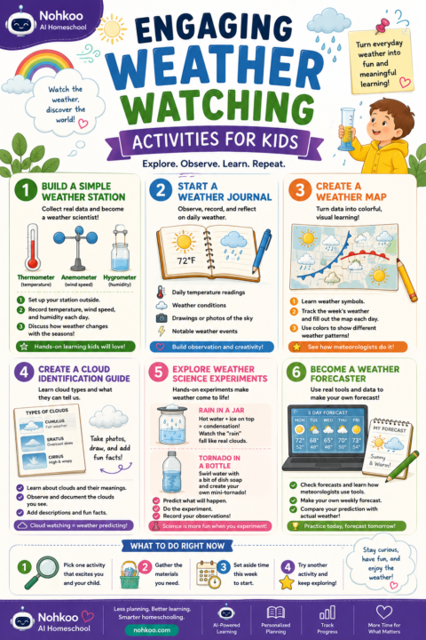 Engaging Weather Watching Activities for Kids ⛅🌧️🌈