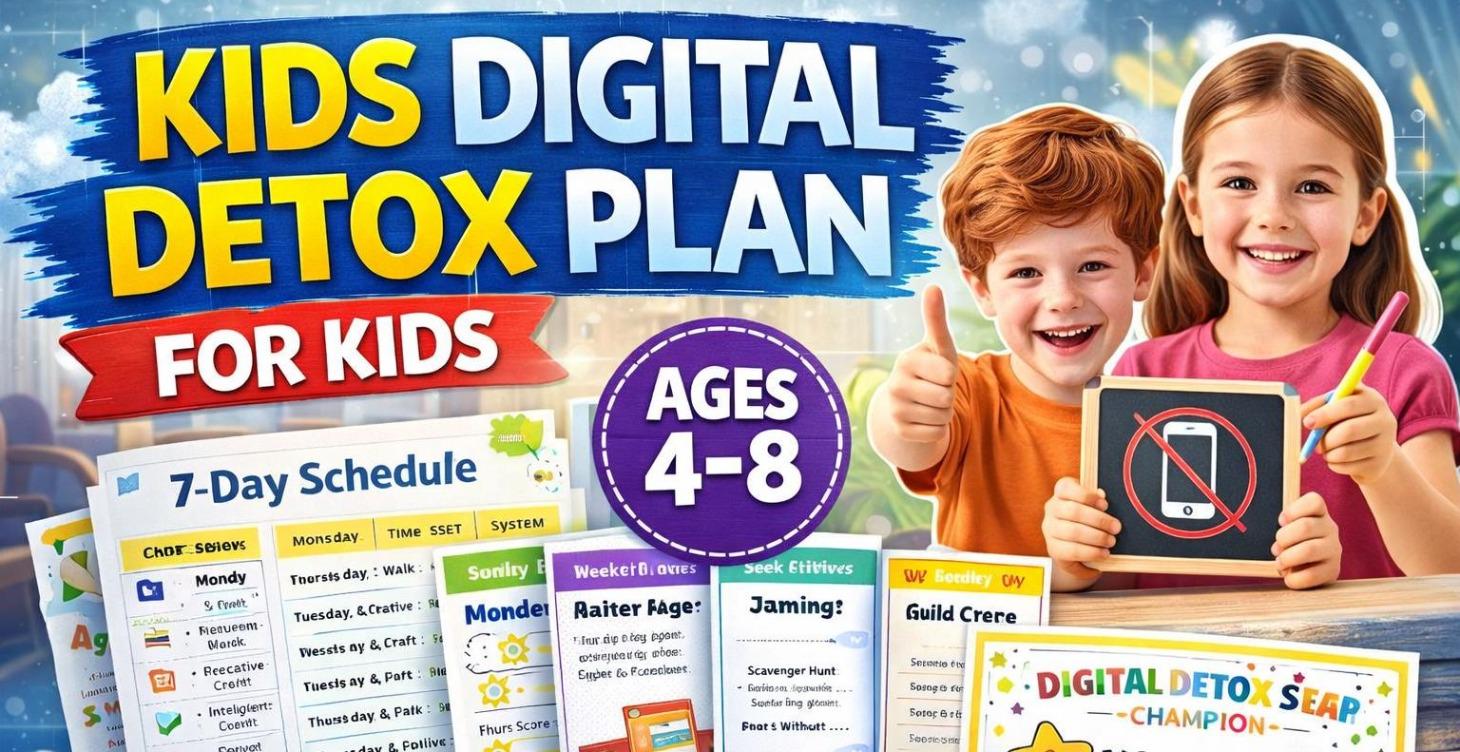 Kids Digital Detox Plan | 7-Day Screen Time Reset