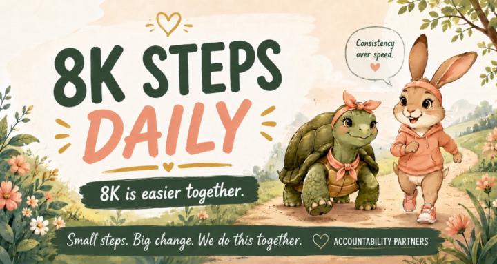 Walk 8K Steps Daily