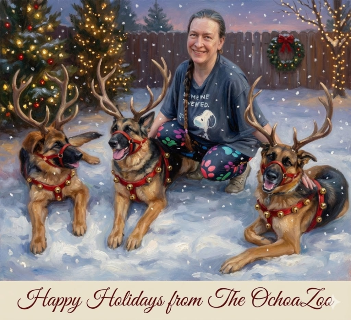 Merry WoofMas and to all lots of walks, toys and yummies!