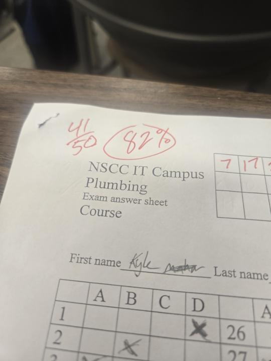 First test