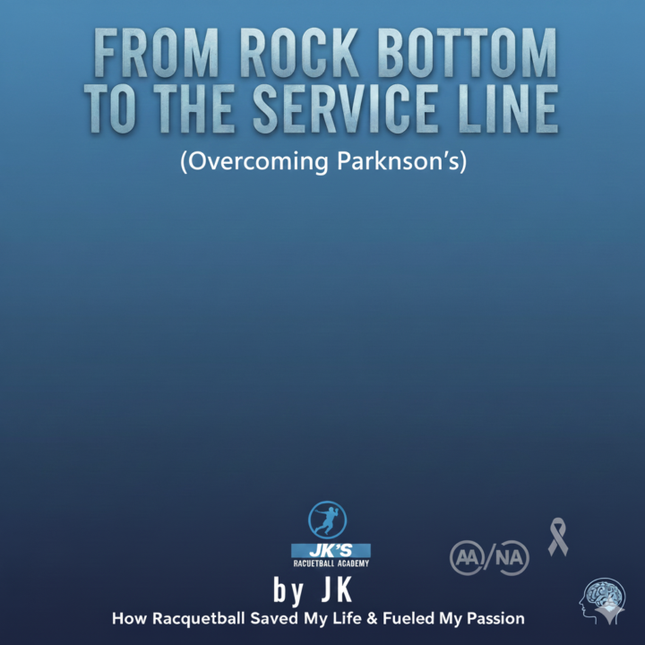 From Rock Bottom to the Service Line:” Overcoming Parkinson’s” How Racquetball Saved My Life By Jk