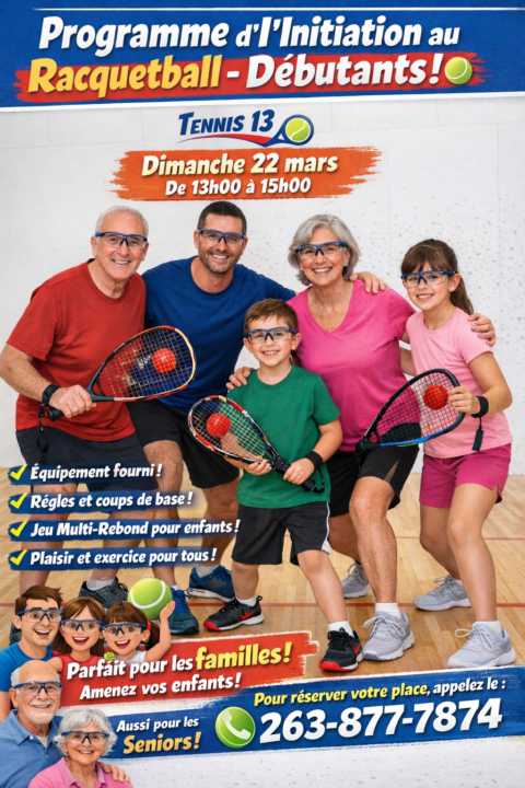 Racquetball Initiation Program – Beginners
