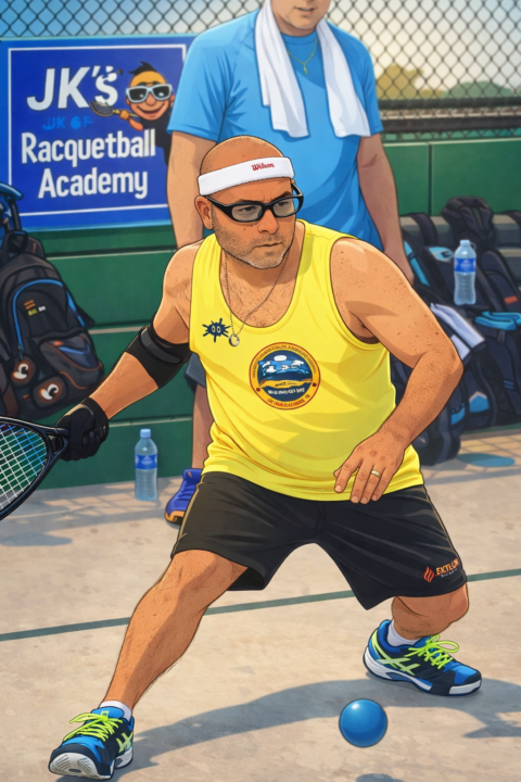 One wall outdoor Racquetball