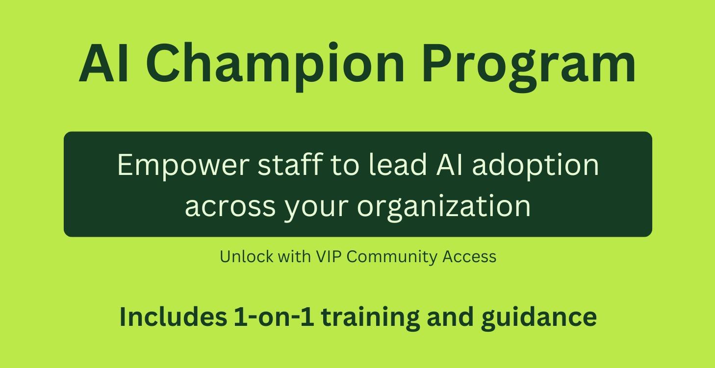 Build In-House AI Champions (Done-With-You)