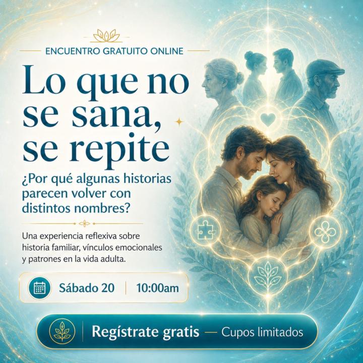 🔴ENCUENTRO GRATUITO ONLINE ¿Por qué repetimos ciertas historias?