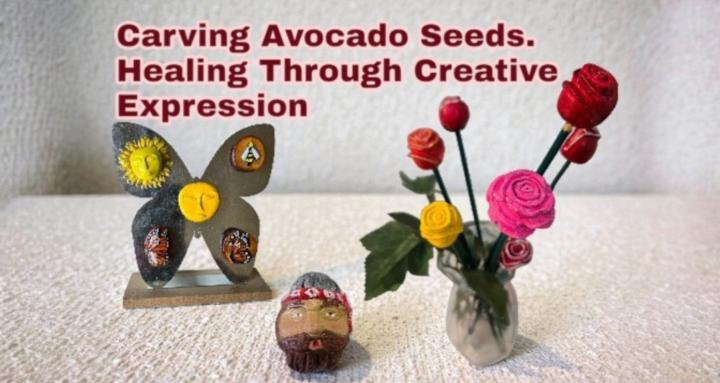 Avocado Seed Art Therapy 