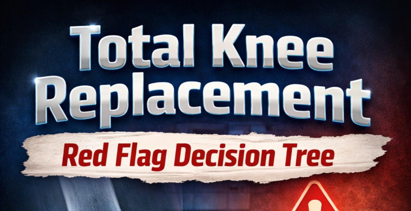 Total Knee Replacement Red Flag Decision Tree