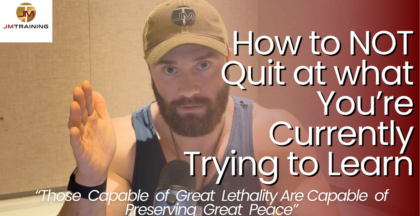 How to not quit at learning a new skill.