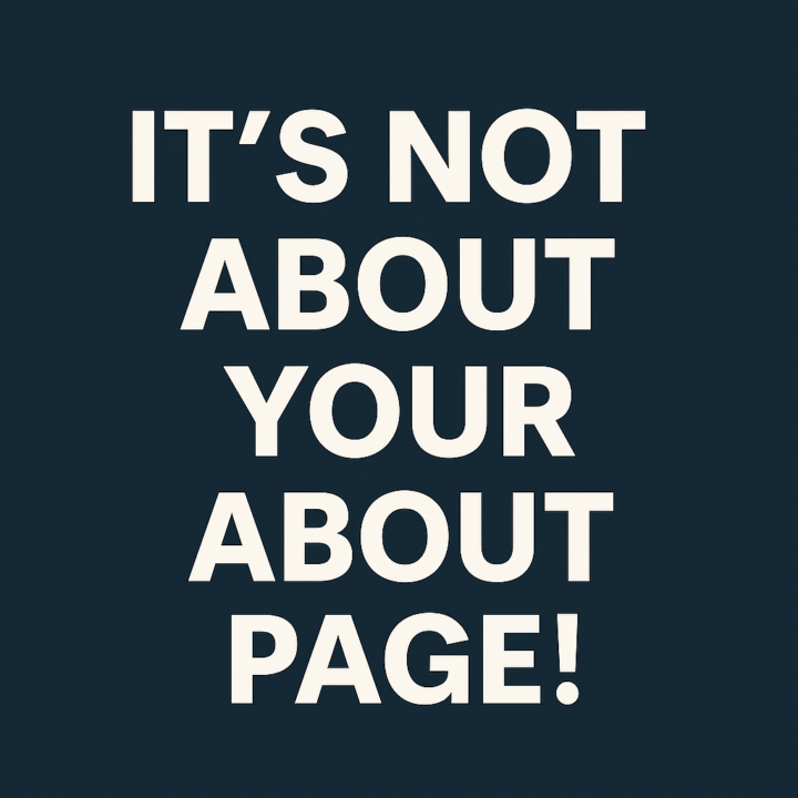 Why your About page matters more than you think....