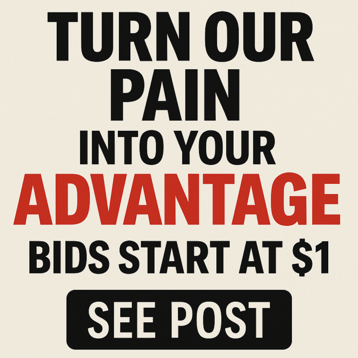 CLOSED $5,000 starts at $1 (Pop-Up Auction)