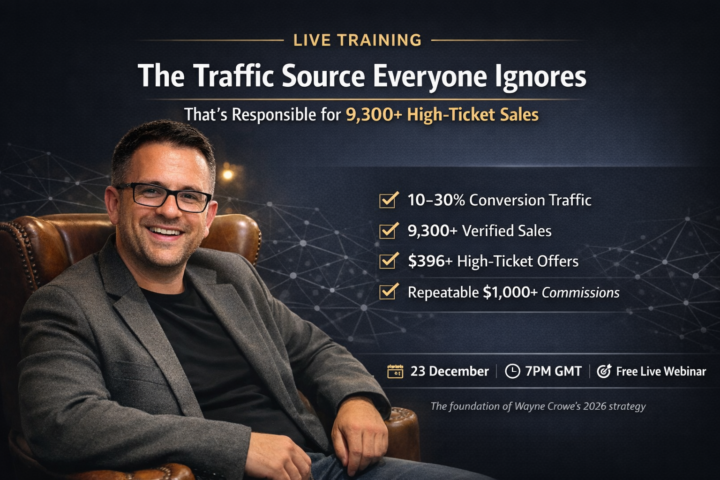 Free live training! How my coach got over 9000 high ticket commissions. 