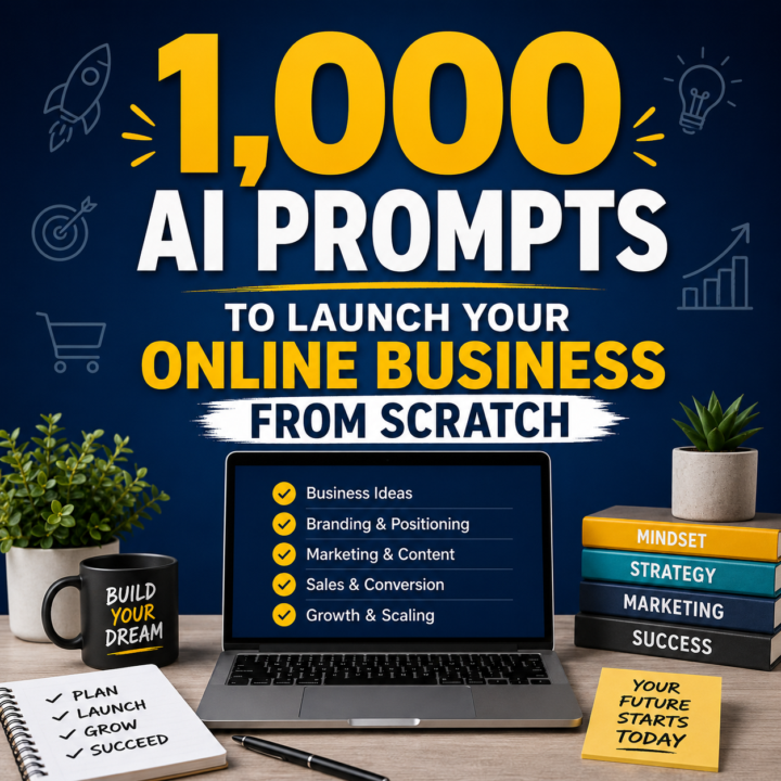 How To Use AI Prompts To Launch An Online Business From Scratch