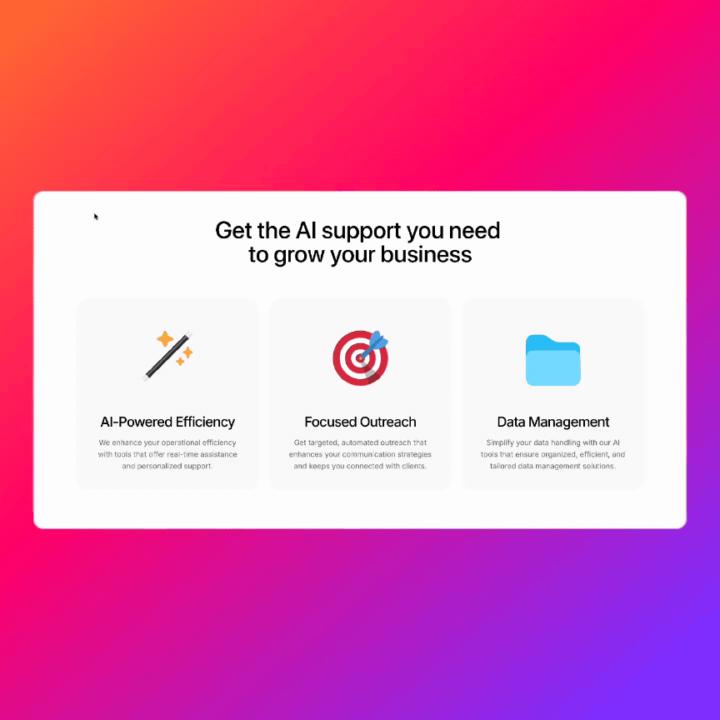 Hover effects made in Framer 🪄 