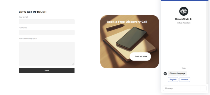 Chatbot Feature for Website