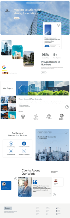 Construction Company Website Design 