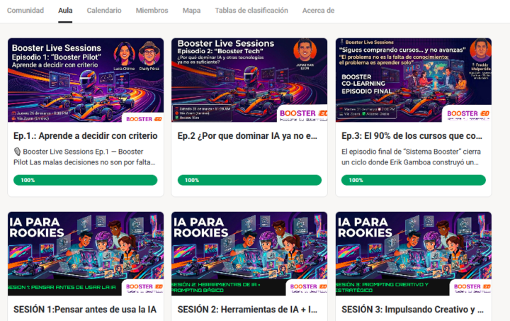 Contenido actualizado en el Aula (Classroom)