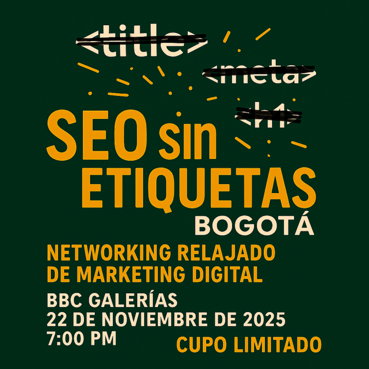 📢 Atención SEOs en Bogotá!
