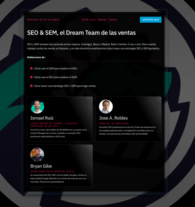 SEO + SEM "El Dream Team de las ventas"