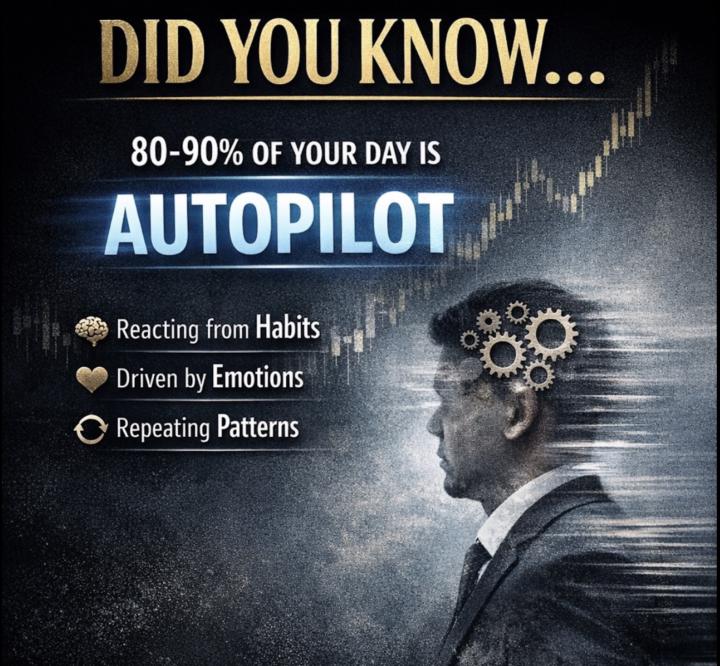 80-90% of your day is on Auto Pilot 