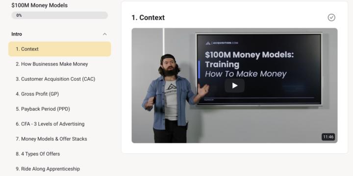 $100M Money Models study club