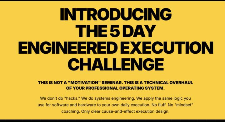 5 Day Challenge - this is not Motivation