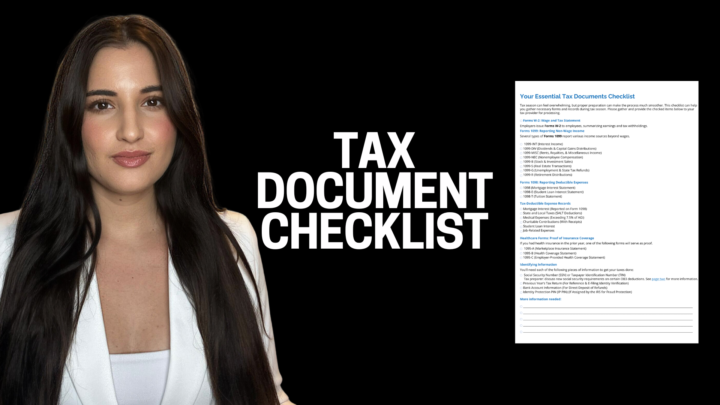 Your 2025 Essential Tax Documents Checklist - FREE DOWNLOAD