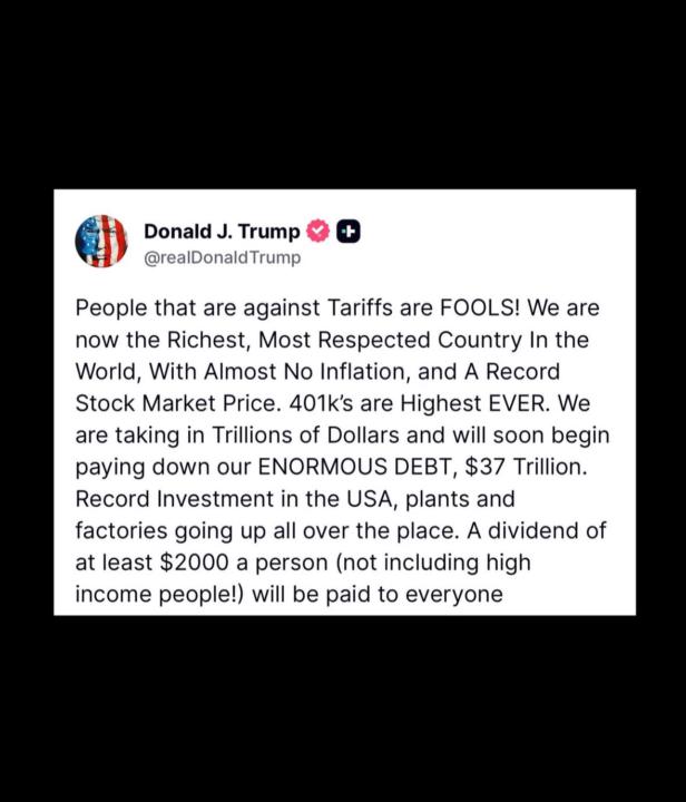 🔔 President Trump announced