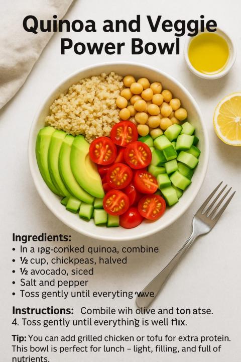 QUINOA AND VEGGIE POWER BOWL