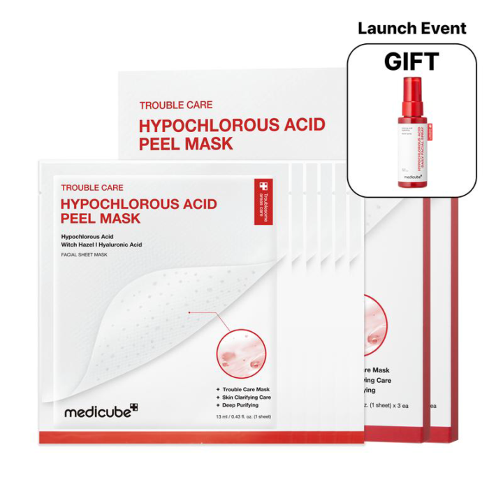 [NEW] [medicube] Hypochlorous Acid Peel Masks [18% comm]