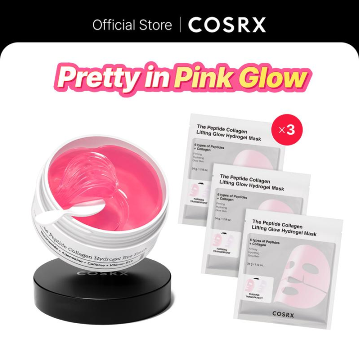 [COSRX] Pretty in Pink Peptide Collagen Hydrogel Eye Patches (60 patches) [23% Commission]